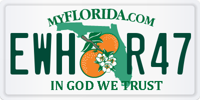FL license plate EWHR47