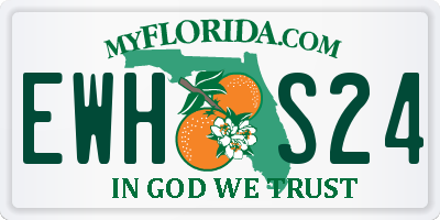 FL license plate EWHS24