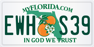 FL license plate EWHS39
