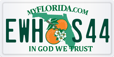 FL license plate EWHS44