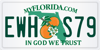 FL license plate EWHS79