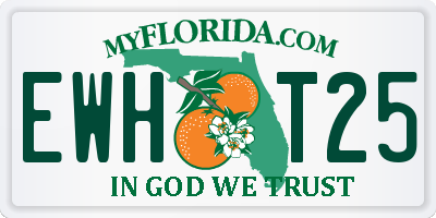FL license plate EWHT25