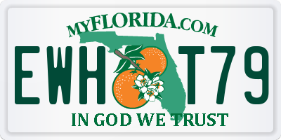 FL license plate EWHT79