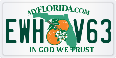FL license plate EWHV63