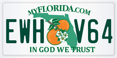 FL license plate EWHV64