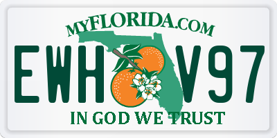FL license plate EWHV97