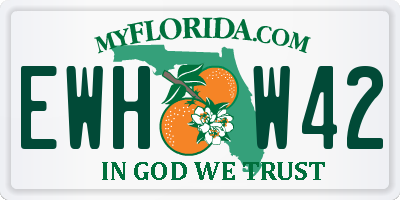 FL license plate EWHW42