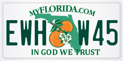 FL license plate EWHW45