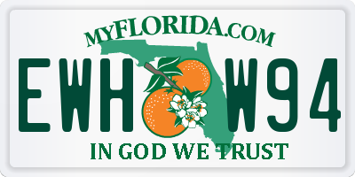FL license plate EWHW94