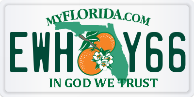 FL license plate EWHY66