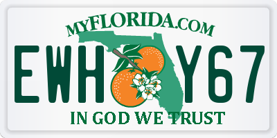 FL license plate EWHY67