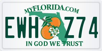 FL license plate EWHZ74