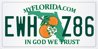 FL license plate EWHZ86