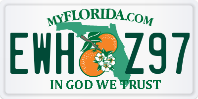 FL license plate EWHZ97