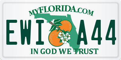 FL license plate EWIA44