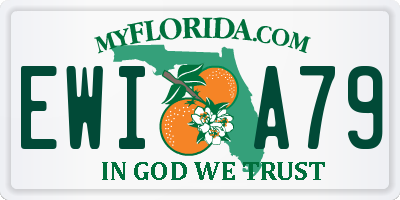 FL license plate EWIA79