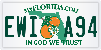 FL license plate EWIA94
