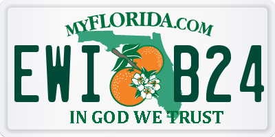 FL license plate EWIB24
