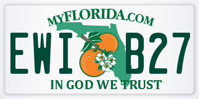FL license plate EWIB27