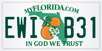 FL license plate EWIB31