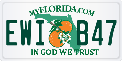 FL license plate EWIB47