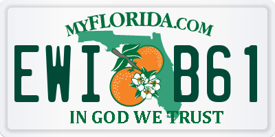 FL license plate EWIB61