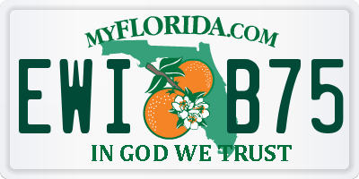 FL license plate EWIB75