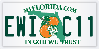 FL license plate EWIC11