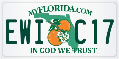 FL license plate EWIC17