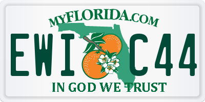 FL license plate EWIC44
