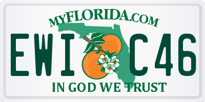 FL license plate EWIC46