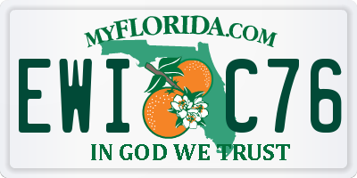 FL license plate EWIC76