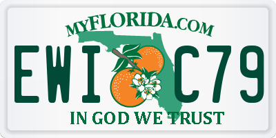 FL license plate EWIC79