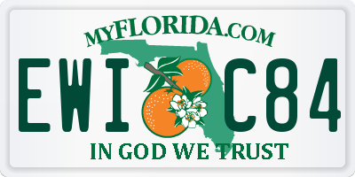FL license plate EWIC84