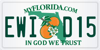 FL license plate EWID15