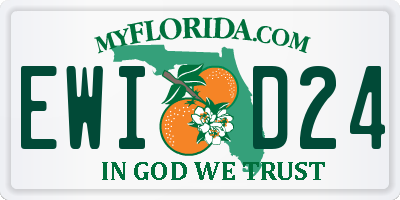 FL license plate EWID24