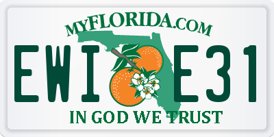 FL license plate EWIE31