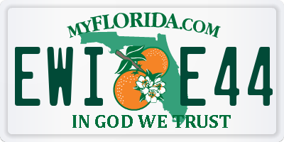FL license plate EWIE44