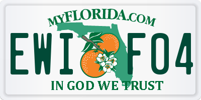 FL license plate EWIF04