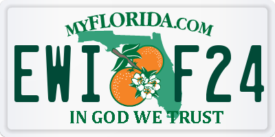 FL license plate EWIF24