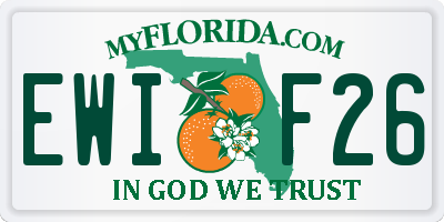 FL license plate EWIF26