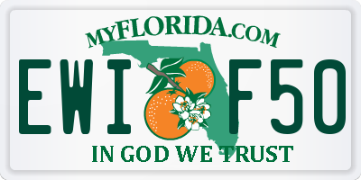 FL license plate EWIF50