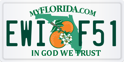 FL license plate EWIF51
