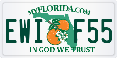 FL license plate EWIF55
