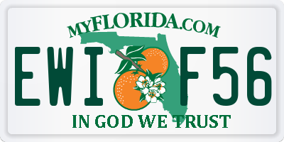 FL license plate EWIF56