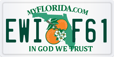FL license plate EWIF61