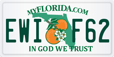 FL license plate EWIF62