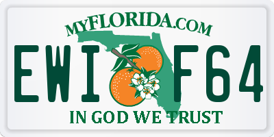 FL license plate EWIF64