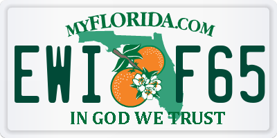 FL license plate EWIF65