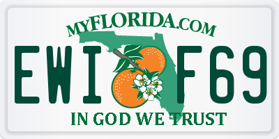 FL license plate EWIF69